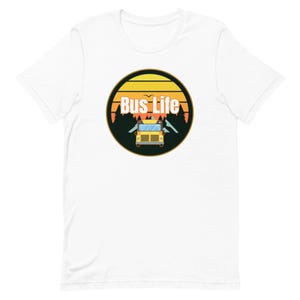 Bus Life Shirt, retro sunset bus life shirt, bus life t-shirt, gift for bus lover, bus life gift, Nomads gift Unisex t-shirt