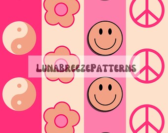 Summer stripes seamless repeating pattern