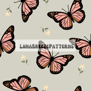 Sweet butterfly seamless repeat pattern