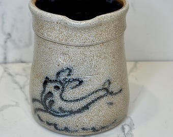 ROWE POTTERY ソルト・ガレイズド陶器製シュガーポット U.S.A.製 Rowe Pottery Works 1989 Limited Production Series Numbered 748