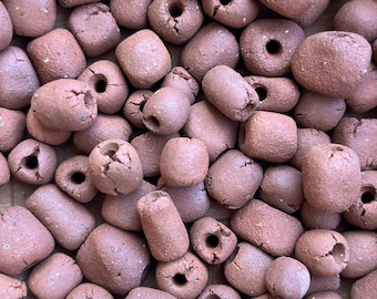 I Hand Rolle Ceramic Beads from Wild Southern Utah Clay, Assorted Brown Hues Pottery