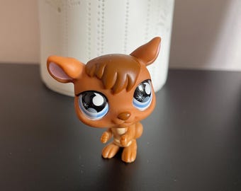 Authentic 2007 Hasbro Littlest Petshop Brown Kangaroo figure