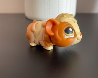 Authentic 2007 Hasbro Littlest Petshop Tan Guinea Pig Collectible Figure