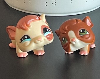 Authentic 2007 and 2004 Hasbro Littlest Petshop Guinea Pigs
