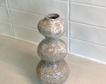 organic sculptural vase, ceramic vase, handbuilt vase, white vase