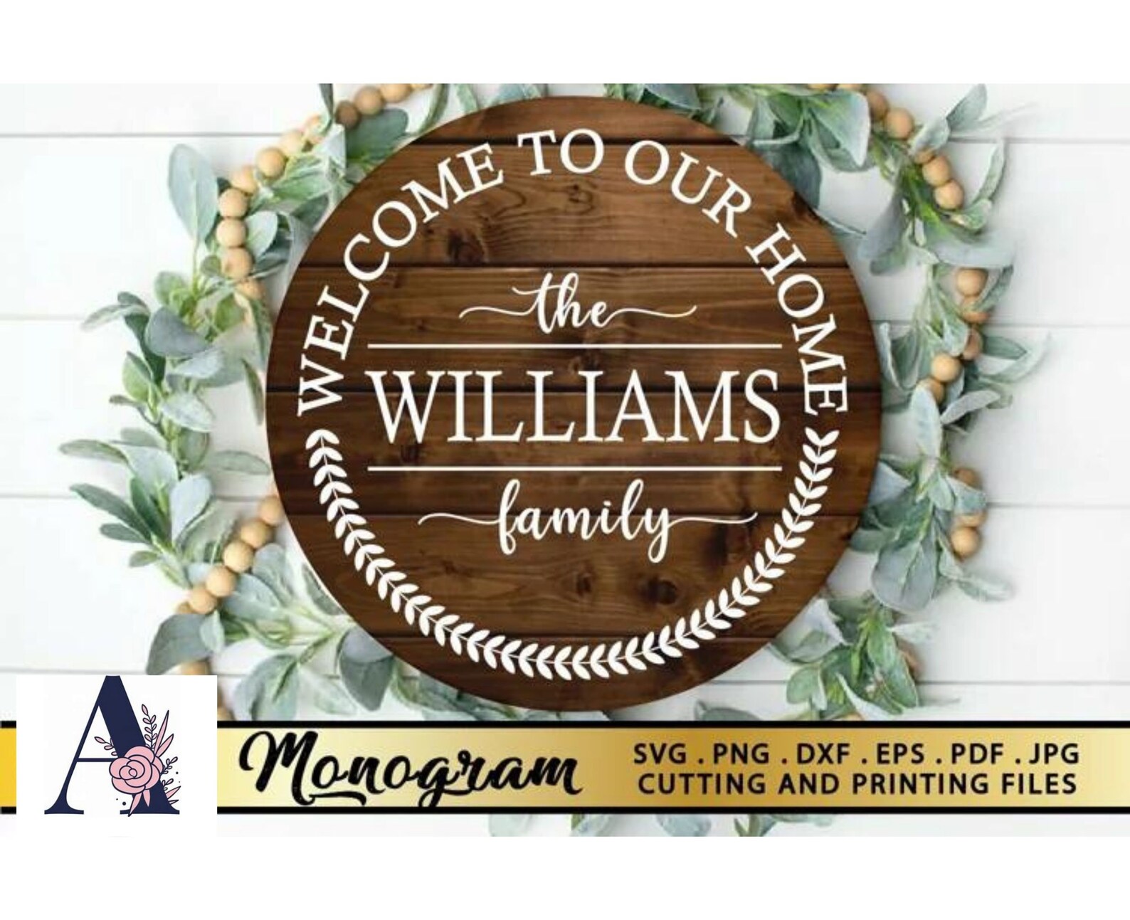 Welcome to Our Home Family SVG JPG PNG Digital Download Welcome to Our ...