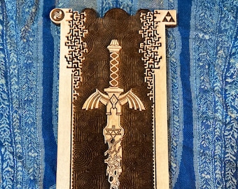 Legend of Zelda Mästarsvärd (Trägravyr)