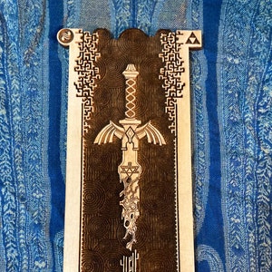 Legend of Zelda Master Sword (Wood Engraving)