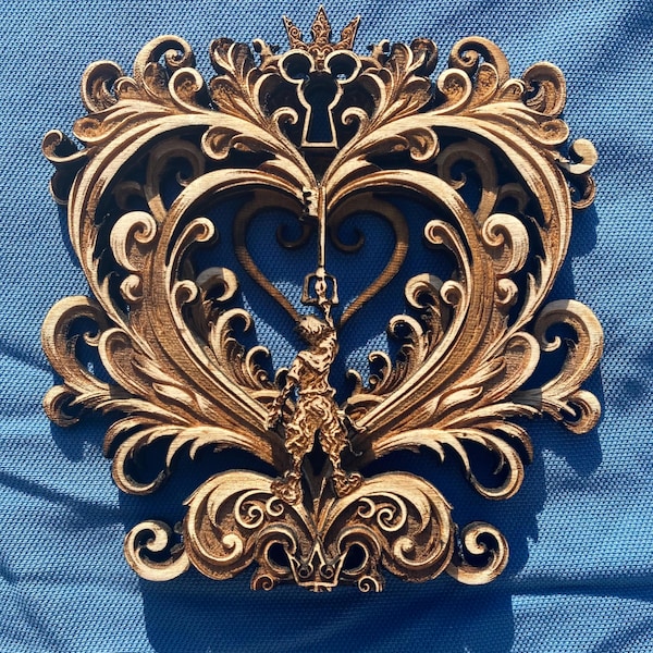 Kingdom Hearts Sora Engraved Woodcut