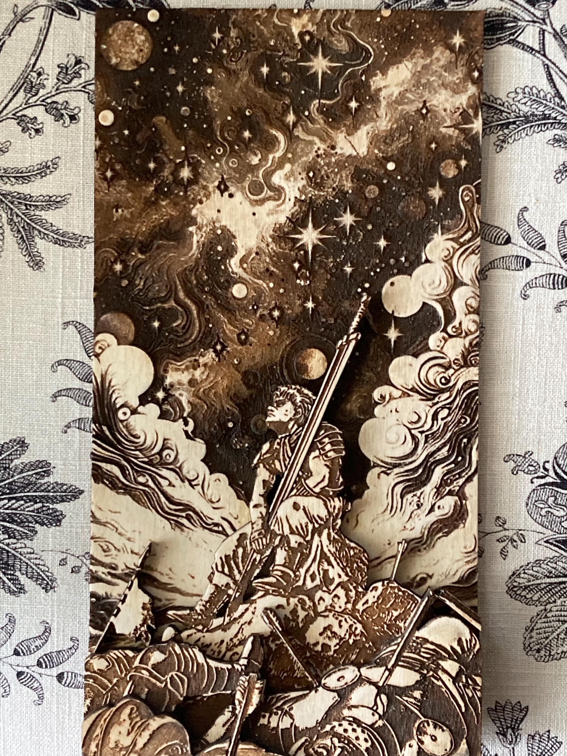 Berserk Woodcut: Guts Beneath the Stars - Etsy