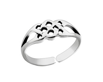 Celtic Knot 925 Sterling Silver Toe Ring