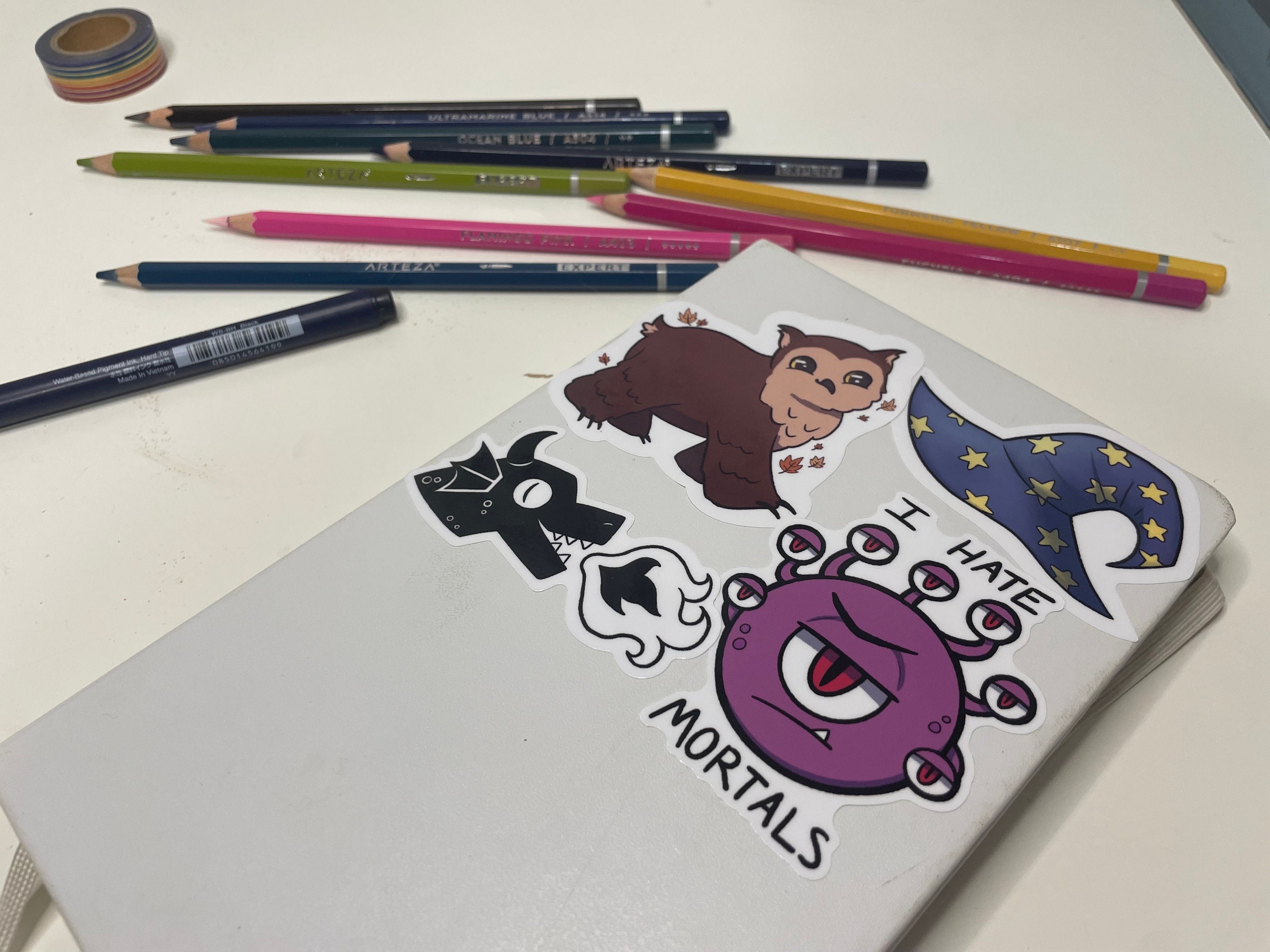 Wizard Hat Waterproof Vinyl Sticker - Etsy