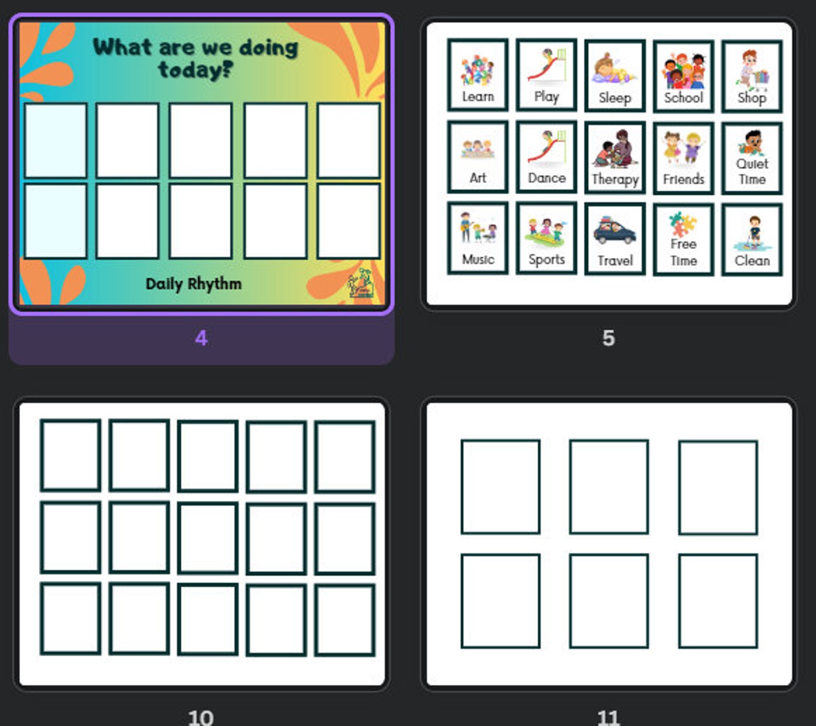 Editable Kids Daily Routine Cards Daily Visual Schedule Daily Rhythm ...