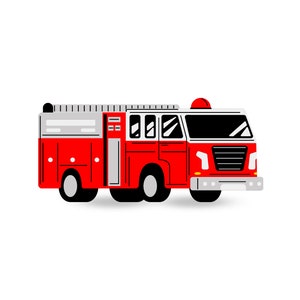 DIGITAL Set of 4 Printable Emergency Vehicles Wall Art, Ambulance ...