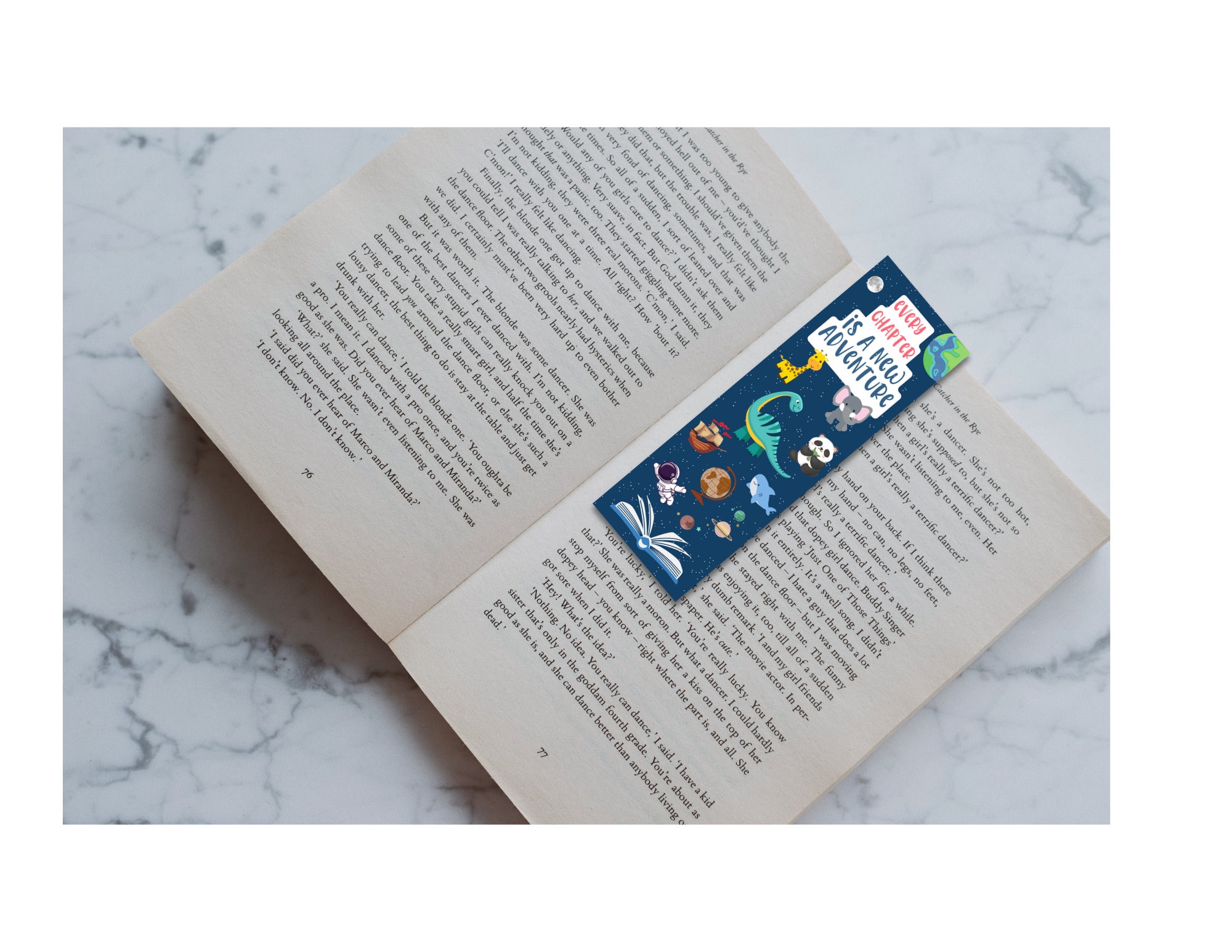 10 Adventures Printable Bookmarks PNG &amp; PDF Bookmark Design - Etsy