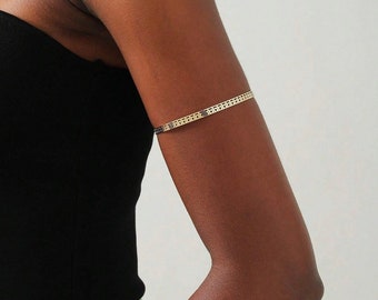 Minimalist Arm Cuff, Gold Arm Band, Gold Upper Arm Cuff Bracelet, Silver Arm Band, Arm Cuff Gold, Gift