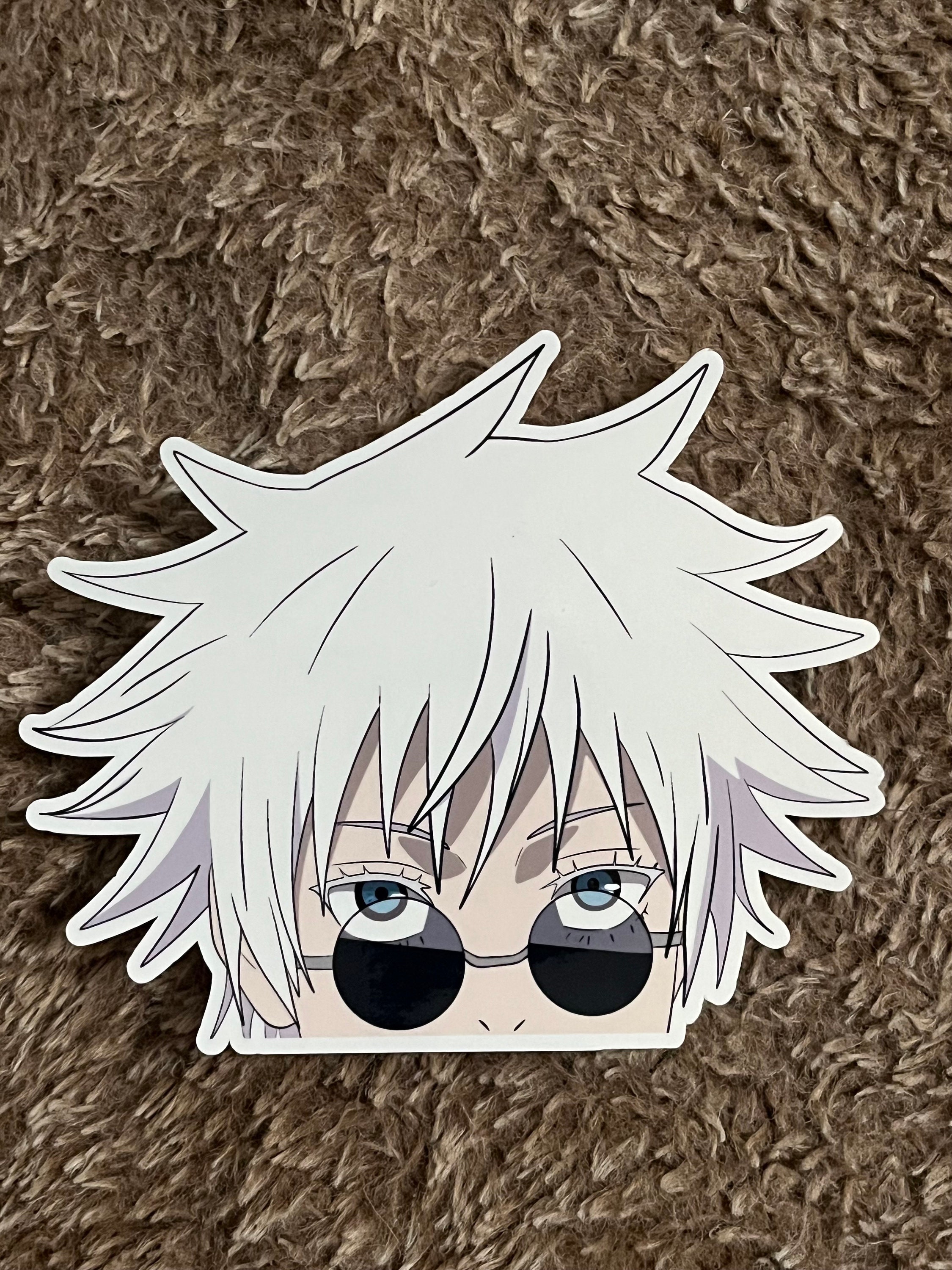 Satoru Gojo, Jujutsu Kaisen, Peeker Anime Stickers for Cars NEW