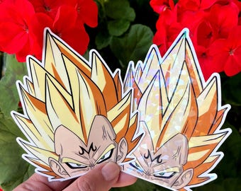 Adesivo Auto Movimento Lenticolare Dragonball Z Super Saiyan