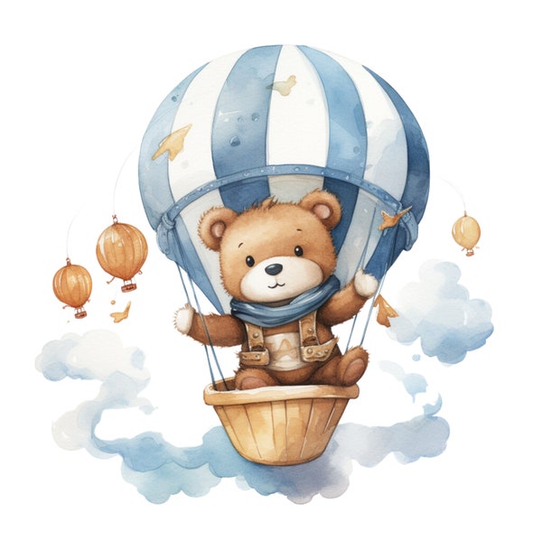 Hot Air Balloon Fabric Panel Etsy