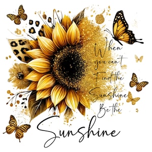 Sunflower Butterfly- Fabric Panel Square ~4"x4",5x5,6x6,8x8,10x10,12x12,14x14,for sewing projects