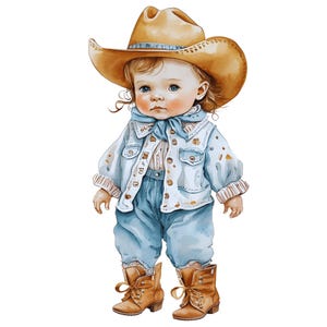 Girl Cowboy Hat -Fabric Panel Square~ 4"x4",5,6, 8, 10, 12, 14 ;for sewing projects