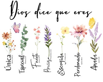 Bible Verse in Spanish -Fabric Panel Square ~4, 5, 6, 8, 10, 12, 14, inch for sewing projects