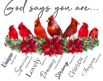 Cardinals - Fabric Panel Square ~4,5, 6, 8, 10, 12, 14 inch for sewing projects