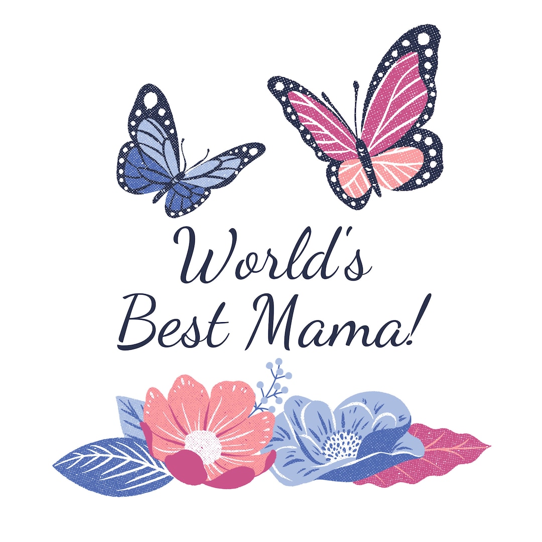 Mama Panel World's Best Mama! Fabric Panel ~ 4,5,6, 8, 10, 12, 14, Inch Fabric ...