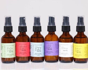 Spray Set for Cleansing and Aromatherapy Room Essential Oil Spray Abundance Oil Spiritual Protection Manifestation Self Care Set