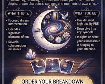 Lucid Dream Interpretation Hidden Messages PDF | Personalized In-Depth Dream Symbolism & Dream Meaning Analysis | Same Hour Dream Reading
