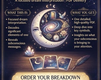 Personalized Dream Symbol Analysis | Subconscious and Dream Interpretation Same Hour Reading | Hidden Dream  Meanings Reflection & Guidance