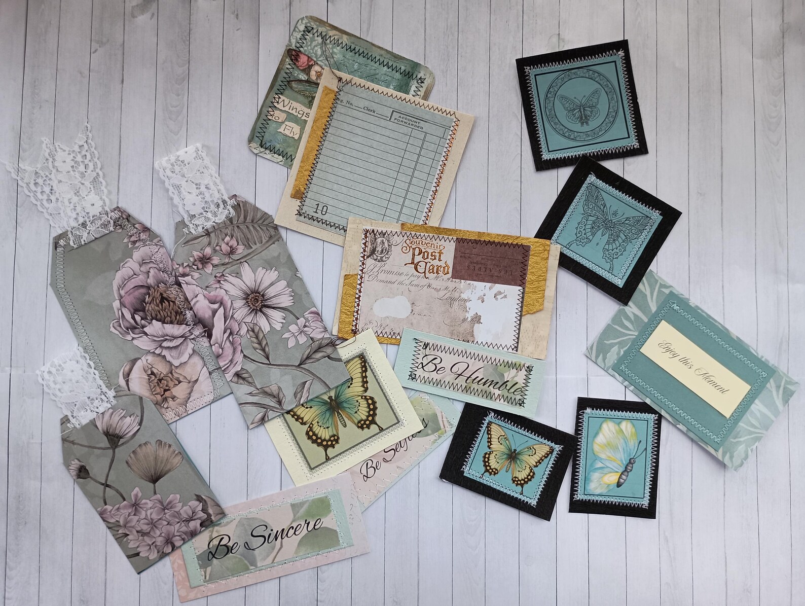 Ephemera Pack for Junk Journals, Sentiments, Clusters, Embellishments ...