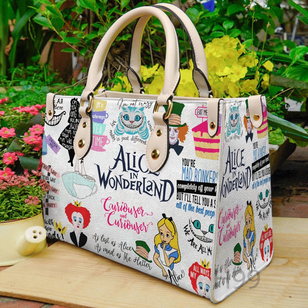 Alice in Wonderland Bag, Alice in Wonderland Shoulder Bag, Alice in Wonderland Gift for Women Etsy