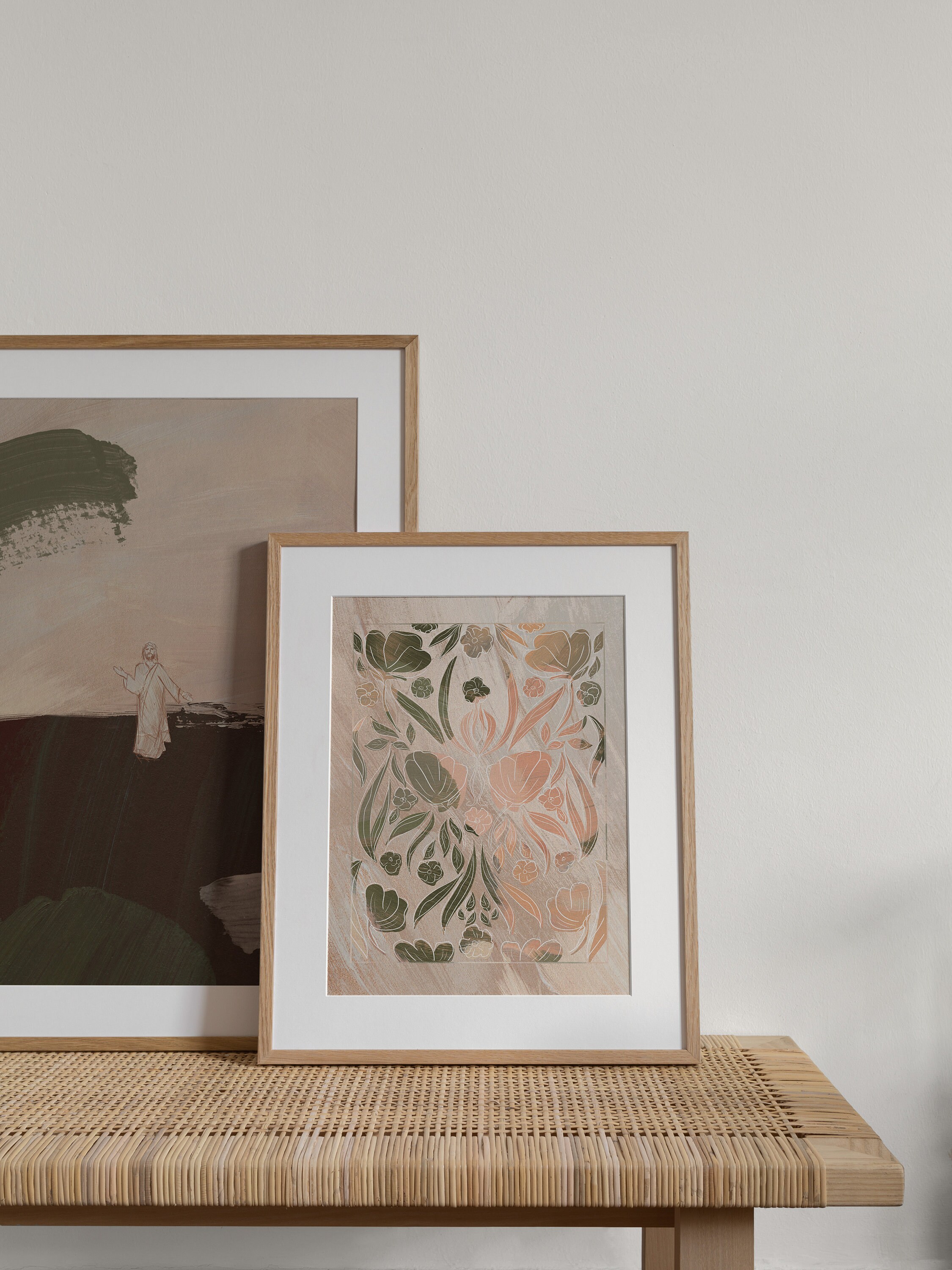 Creation Day 3 | Creationism Art Print | Minimalistic Jesus Art ...