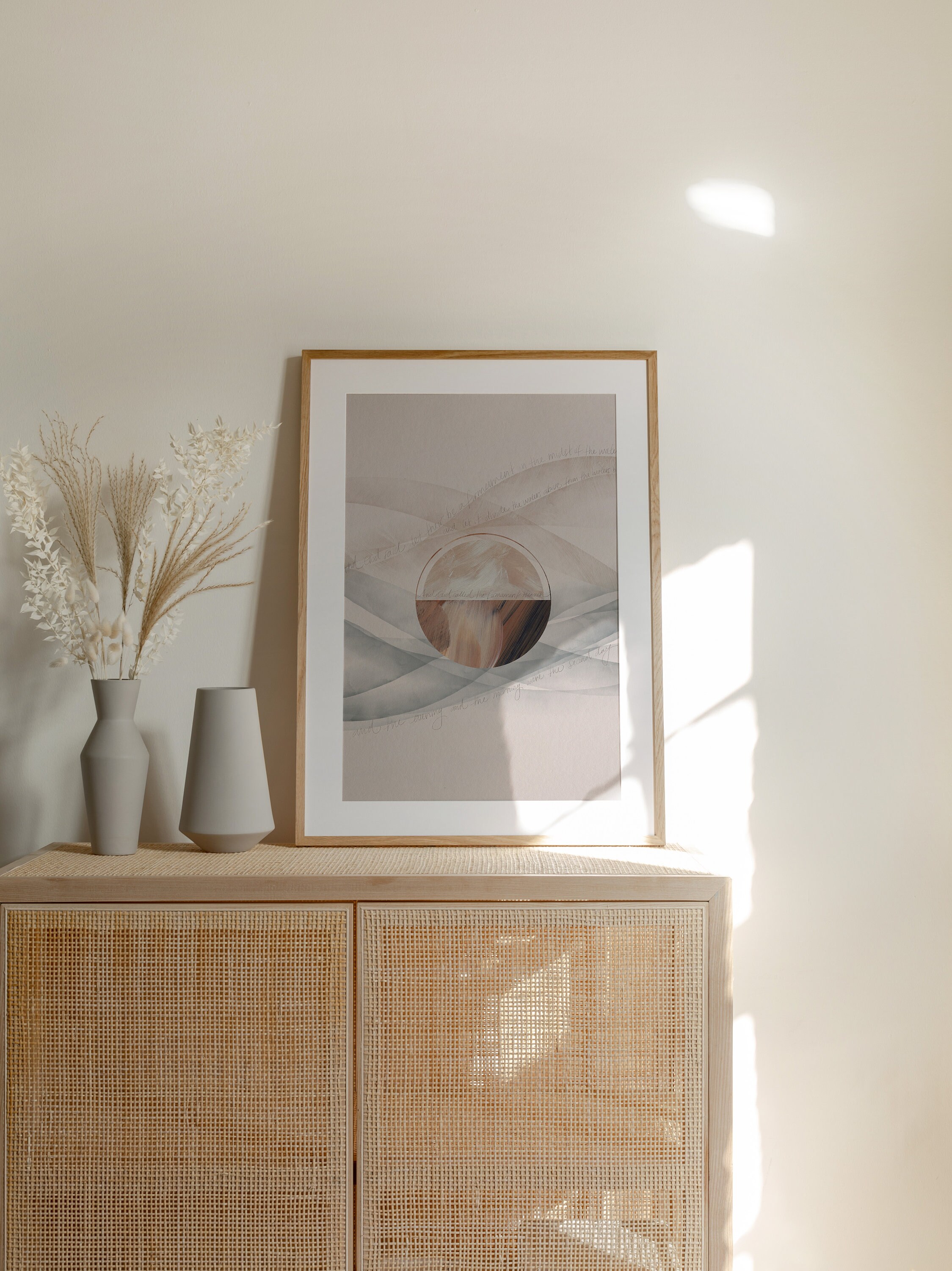 Creation Day 2 | Creationism Art Print | Minimalistic Jesus Art ...