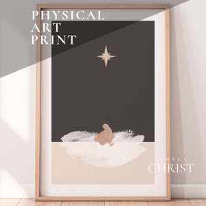 Mary and Jesus Nativity Wall Art Print | Christian Christmas Nativity Art Print | Nativity Scene Wall Art Print Set