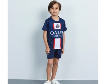 Paris Saint Germain Soccer / Football Kids Jersey | PSG T-Shirt | Customize Player Name | Messi | Neymar | Mbappe | Sergio Ramos