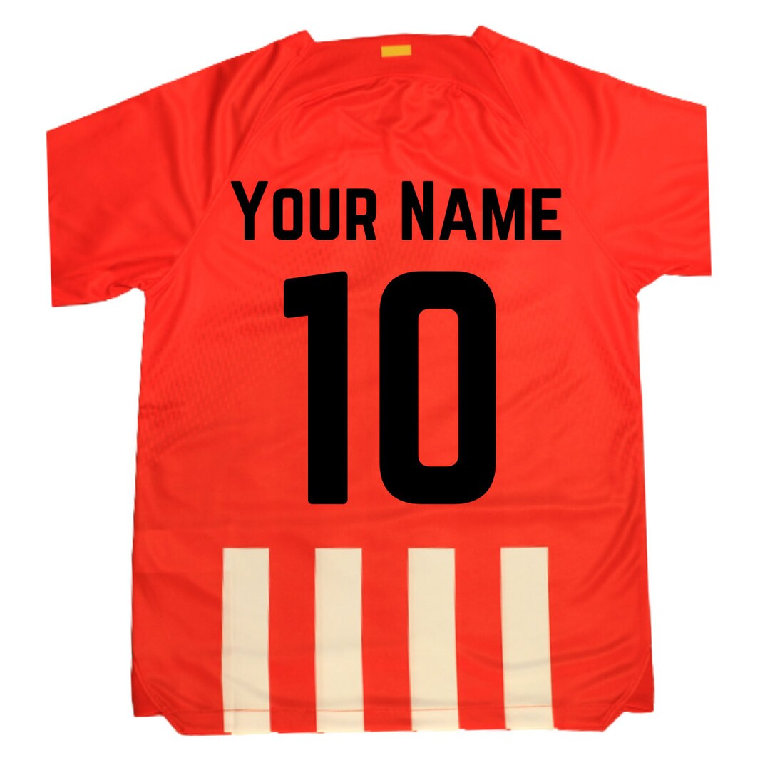 Atlético De Madrid Footballsoccer Jersey Customize Your Name and