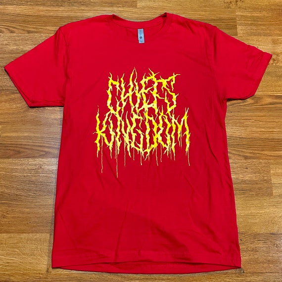 Chiefs Kingdom Metal Tee -  Kansas City Chiefs T-Shirt, Chiefs Football, Metal Tee, Cheifs Kingdom Tee