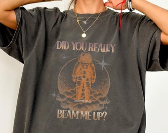 Aesthetic Graphic Tee, Down Bad Beam Me Up T-Shirt, Unisex Concert Shirt, Gift Idea for Friend
