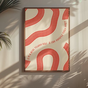 Retro Dekor Digitaldruck, Gebrochenes Herz Wandkunst, Ästhetisches Lyrisches Poster Raumdekor