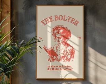 Décoration de chambre minimaliste esthétique, affiche d'art mural Bolter, idée cadeau amour et poésie