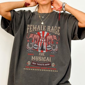 Aesthetic Female Rage Shirt, Unisex Concert T-shirt, Gift Idea for Friend