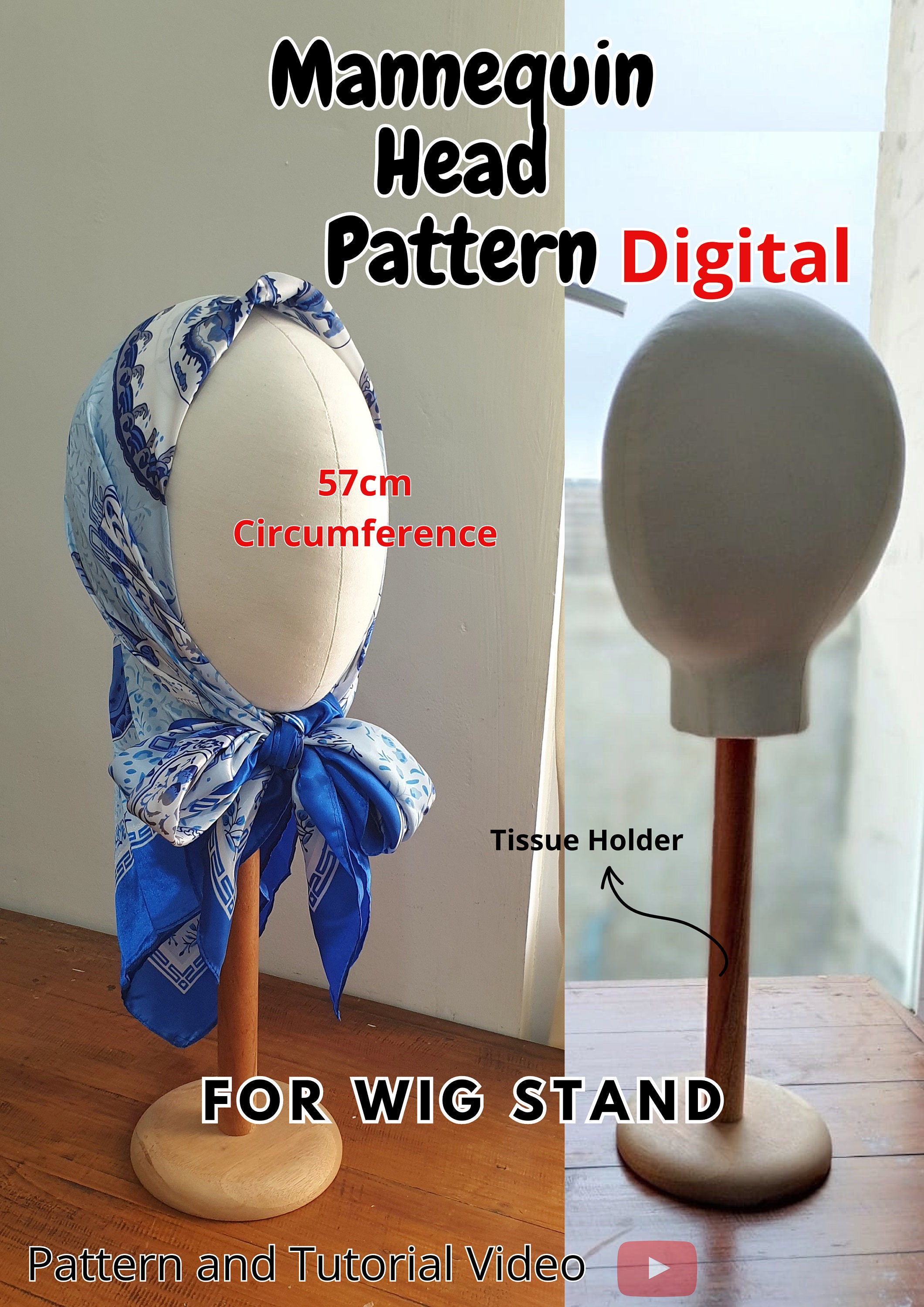 Wig Headgear Holder wig Head Mold Stand Portable Wig Head - Temu