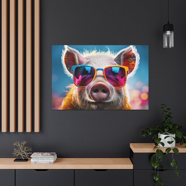 Pig Wall Art Etsy