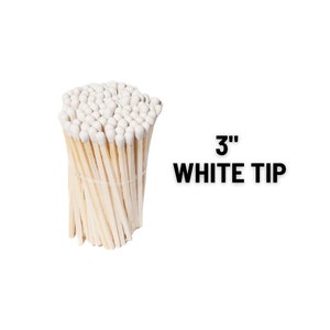3&quot; Long matches white | Refill Wooden Matches | White Tip Matches | Wedding favors | Bulk matches | Loose matches | Matches Kit