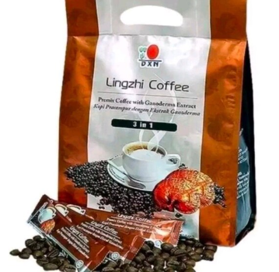 DXN Lingzhi Coffee 3-in-1 – 40 Packs – Ganoderma Reishi Instant Coffee – Halal, Kosher, No Preservatives – Malaysia-509381