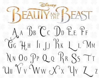 Beauty and the beast Fonts