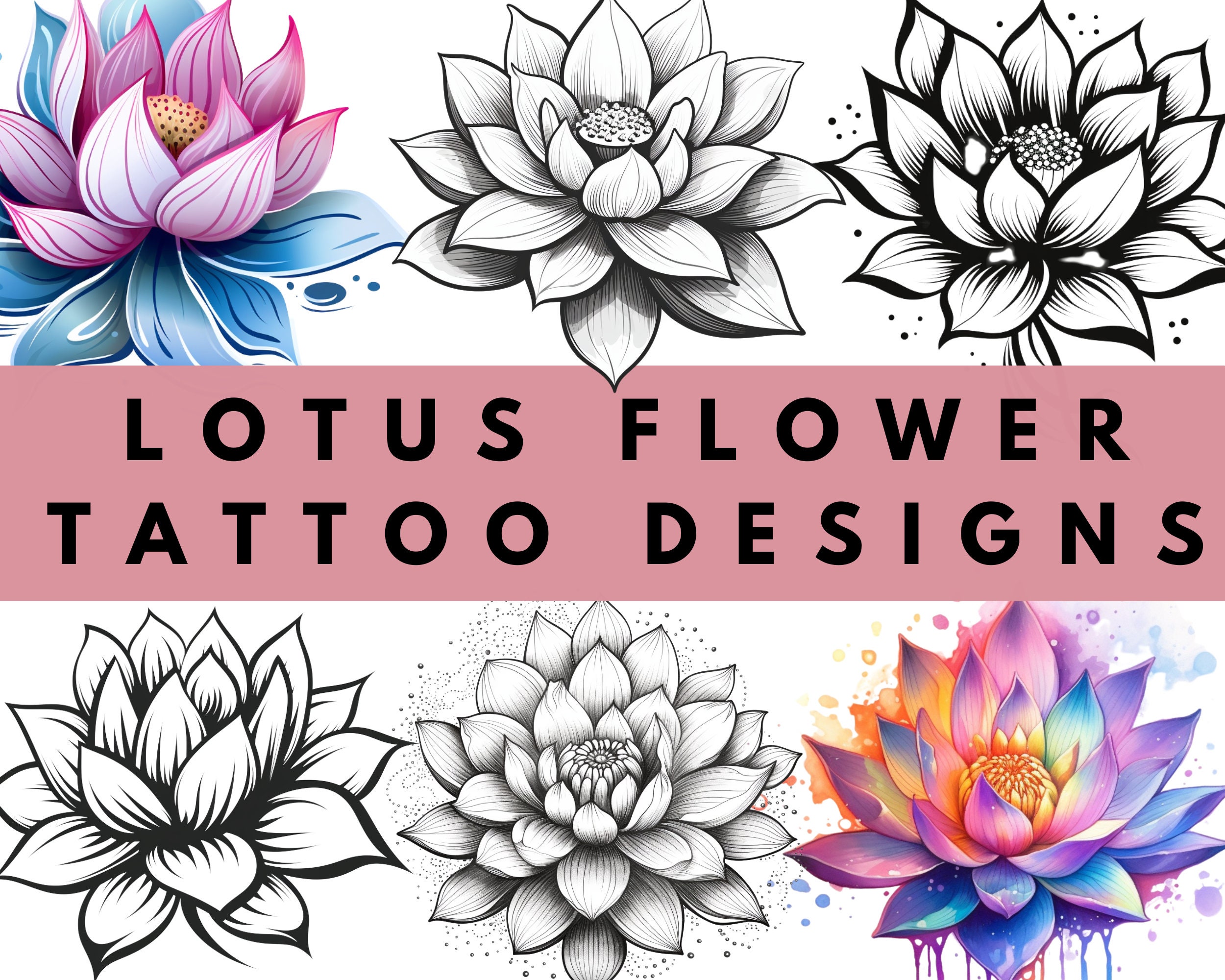 Tattoo art dargon fly and lotus drawing sketch black and white 6005994  Vector Art at Vecteezy