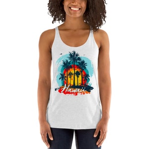 HAWAII SUNSET Women&#39;s Racerback Tank
